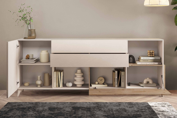 Buffet 2 portes 2 tiroirs 240 cm Anvers