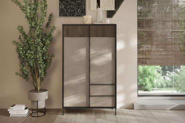 Buffet haut 2 portes 2 tiroirs Faro