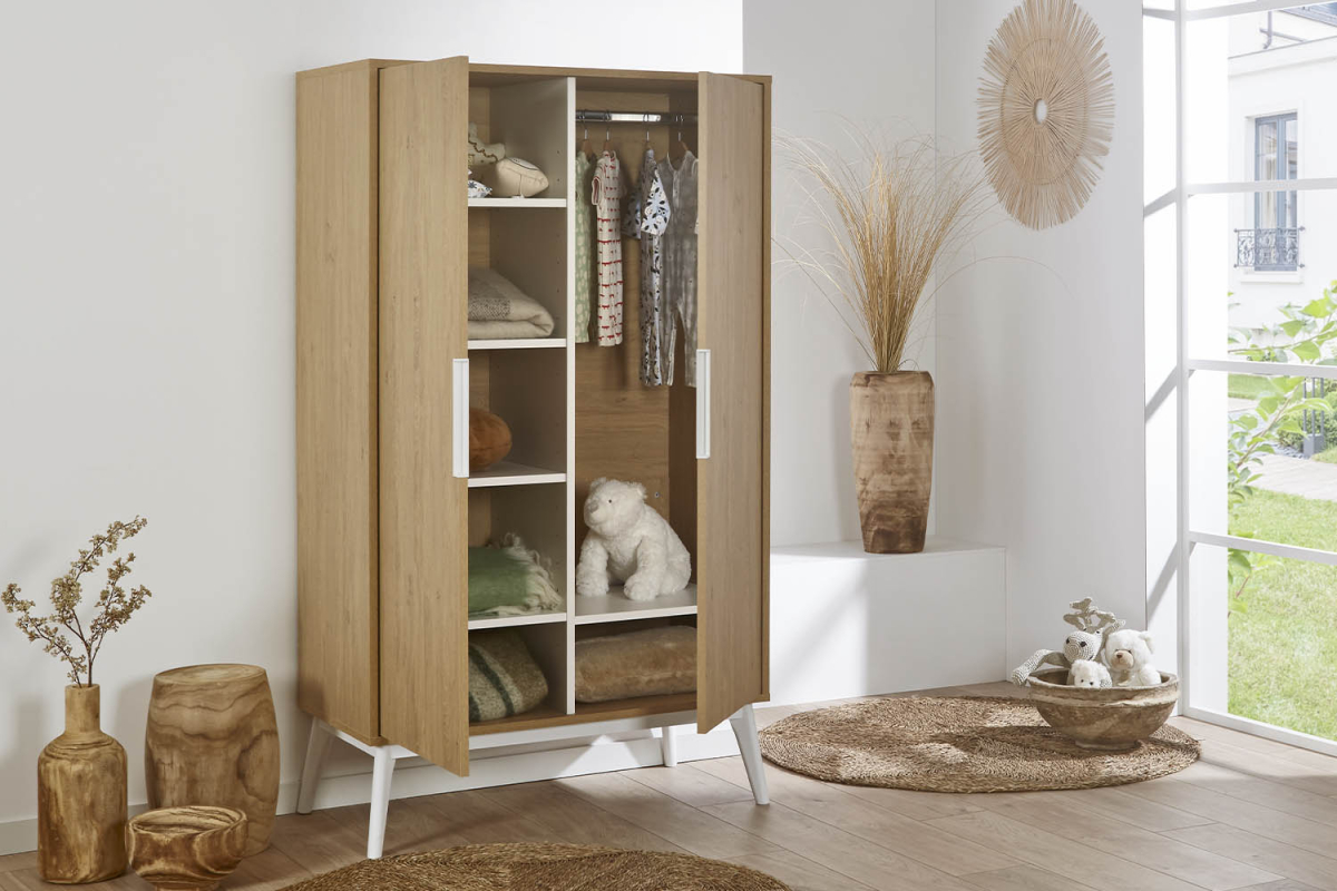Armoire 2 portes en bois Arles
