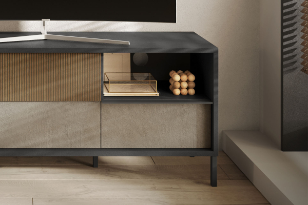 Meuble TV 2 portes 1 tiroir 155 cm Faro
