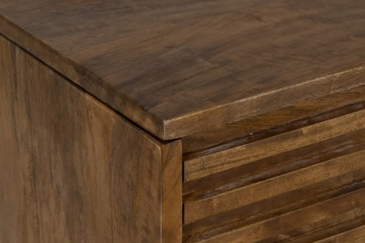 Bureau avec rangement en manguier massif Atria
