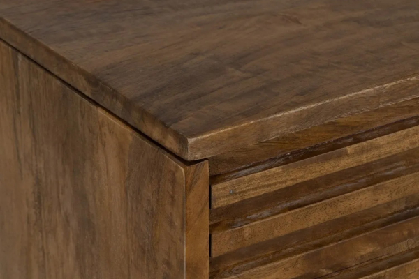 Bureau avec rangement en manguier massif Atria