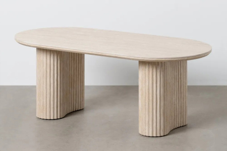 Table basse bois effet pierre 120 cm Baltic – Design haut de gamme