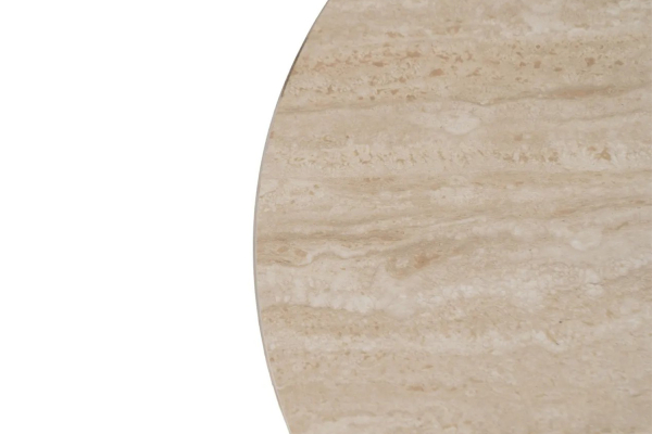 Table basse ronde bois effet pierre Baltic – Élégance et design
