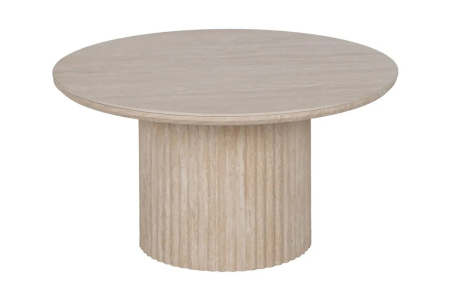 Table basse ronde bois effet pierre Baltic – Élégance et design