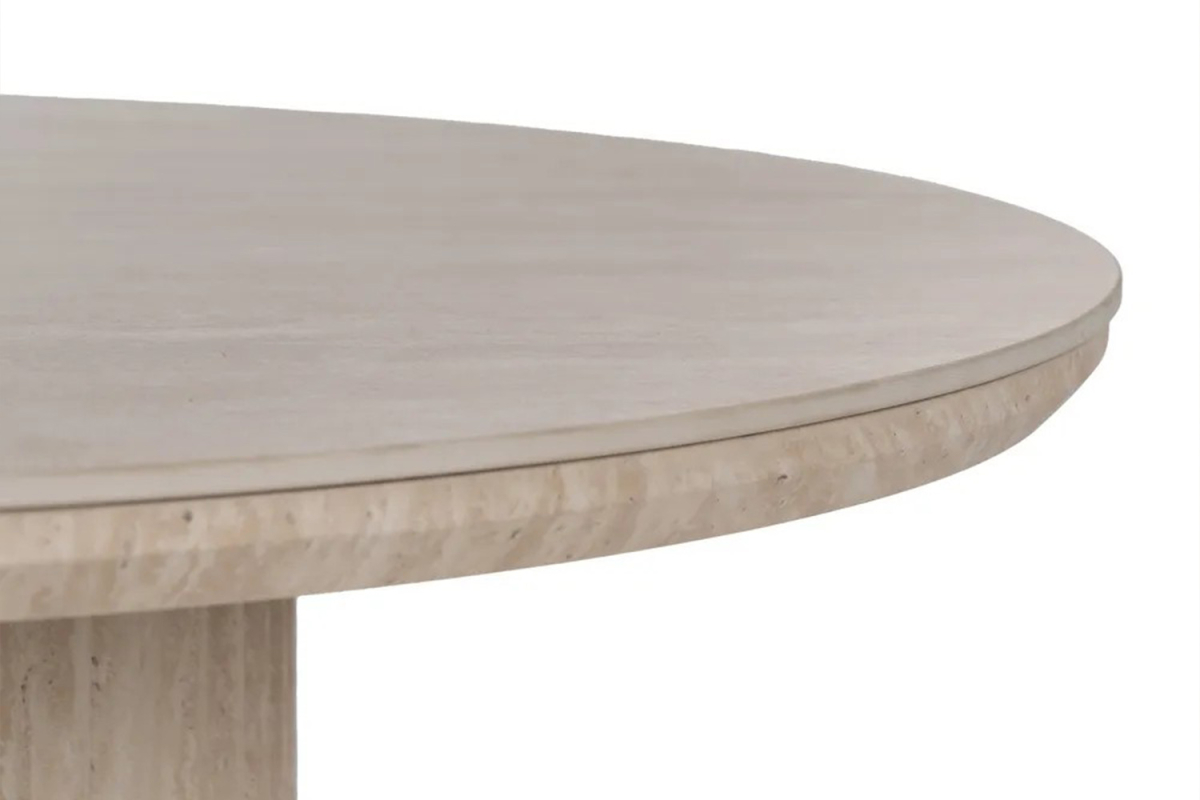 Table basse ronde bois effet pierre Baltic – Élégance et design