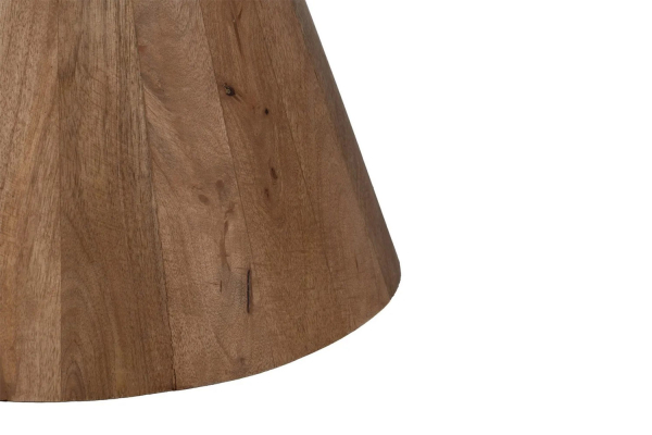 Tables basses rondes manguier & marbre – Duo design premium