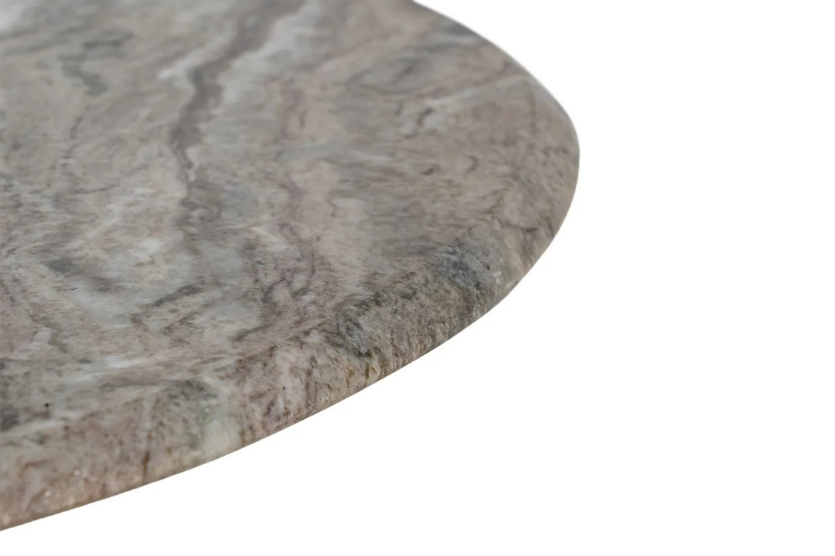 Tables basses rondes manguier & marbre – Duo design premium