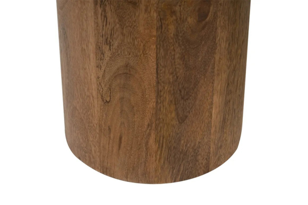Table basse 135 cm Ovali en manguier & marbre – Style haut de gamme