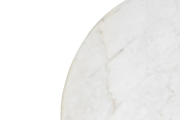 Table basse 135 cm Ovali en manguier & marbre – Style haut de gamme