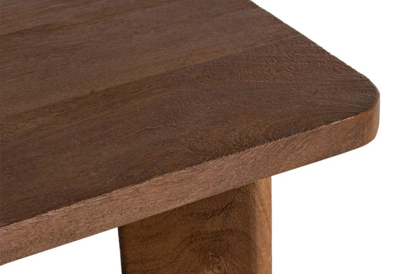Table basse en manguier massif 115 cm Althéa – Élégance bois naturel
