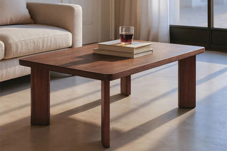 Table basse en manguier massif 115 cm Althéa – Élégance bois naturel