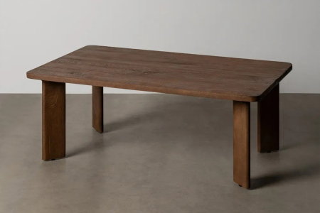 Table basse en manguier massif 115 cm Althéa – Élégance bois naturel