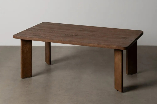 Table basse en manguier massif 115 cm Althéa – Élégance bois naturel