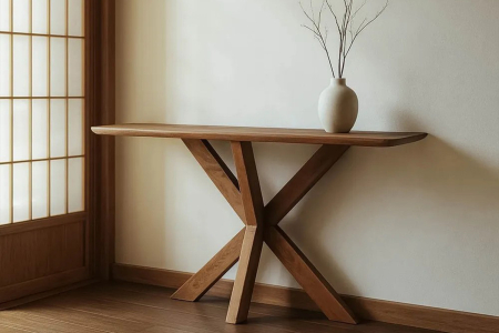 Console Kaora en manguier massif – Mobilier haut de gamme et design