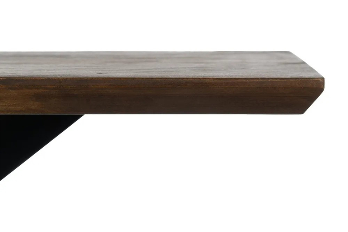 Console en manguier et pied métal Valen – Élégance bois et acier