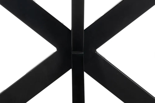 Console en manguier et pied métal Valen – Élégance bois et acier