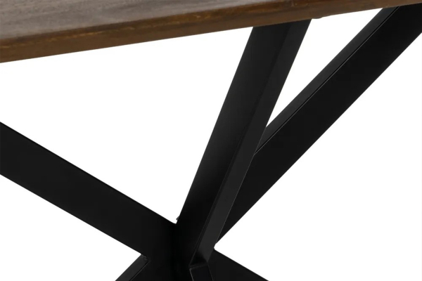 Console en manguier et pied métal Valen – Élégance bois et acier