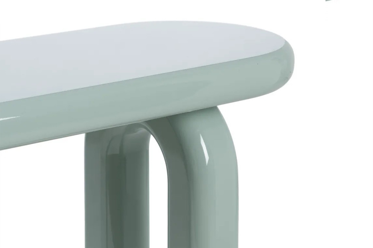 Console en bois design Novea – Élégance laquée crème ou vert