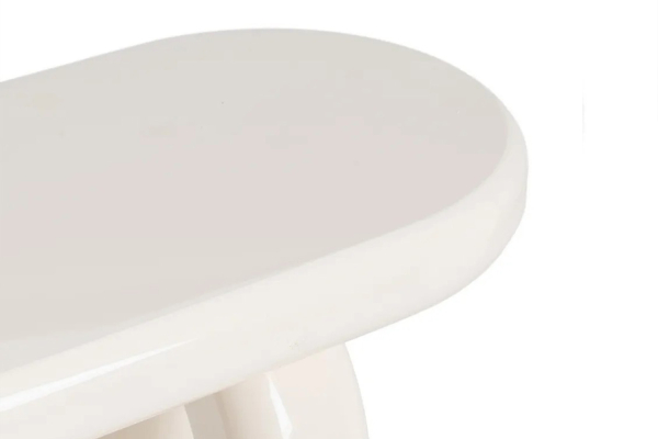 Console en bois design Novea – Élégance laquée crème ou vert
