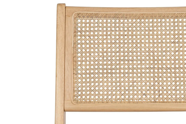 Fauteuil Eron en bois massif & cannage – Mobilier haut de gamme