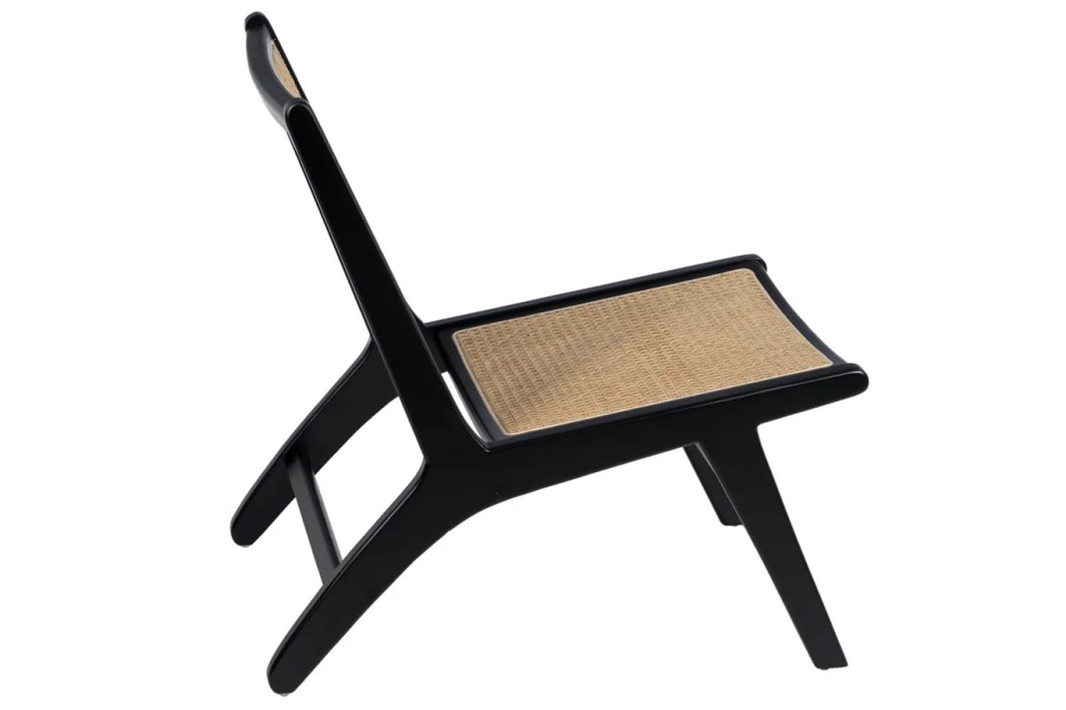 Fauteuil Eron en bois massif & cannage – Mobilier haut de gamme