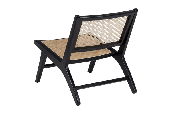 Fauteuil Eron en bois massif & cannage – Mobilier haut de gamme