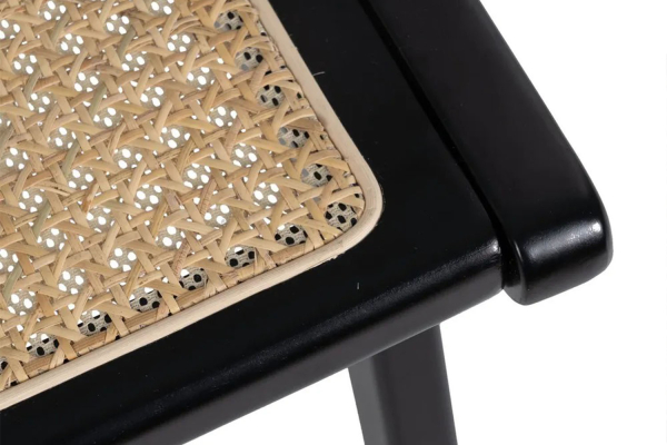 Fauteuil Eron en bois massif & cannage – Mobilier haut de gamme
