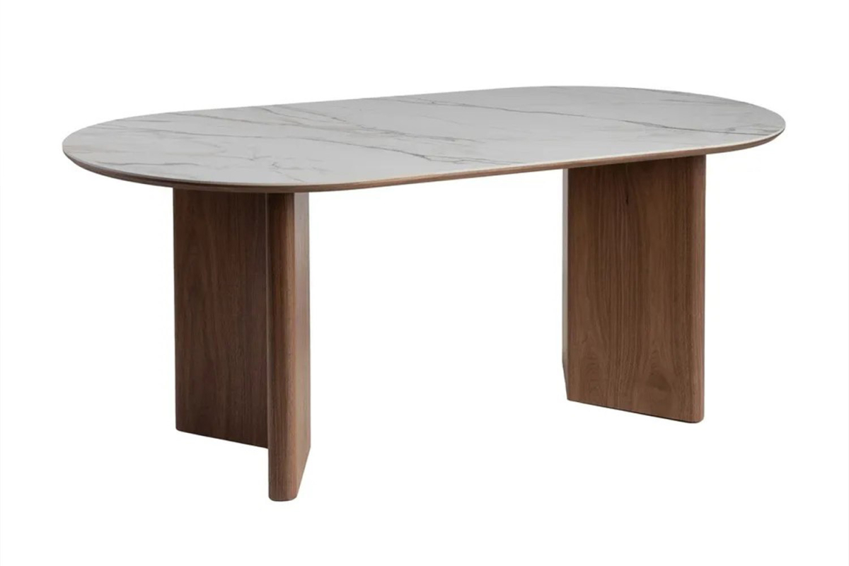 Table à manger Avora en bois et céramique – Matériaux nobles