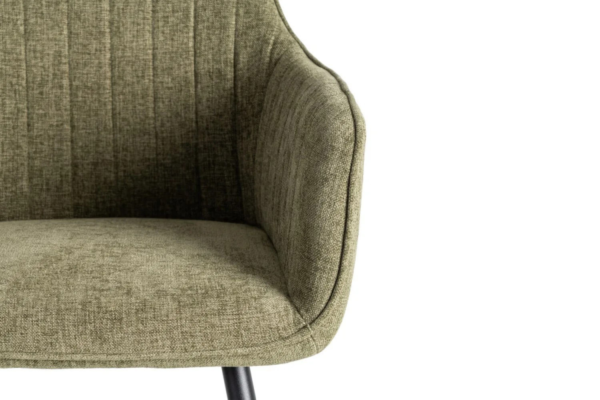 Chaise en tissu et pieds métal Elmar