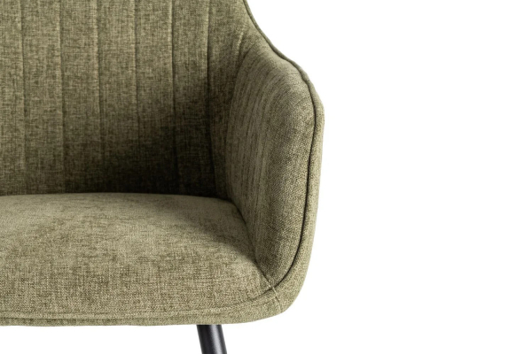 Chaise en tissu et pieds métal Elmar