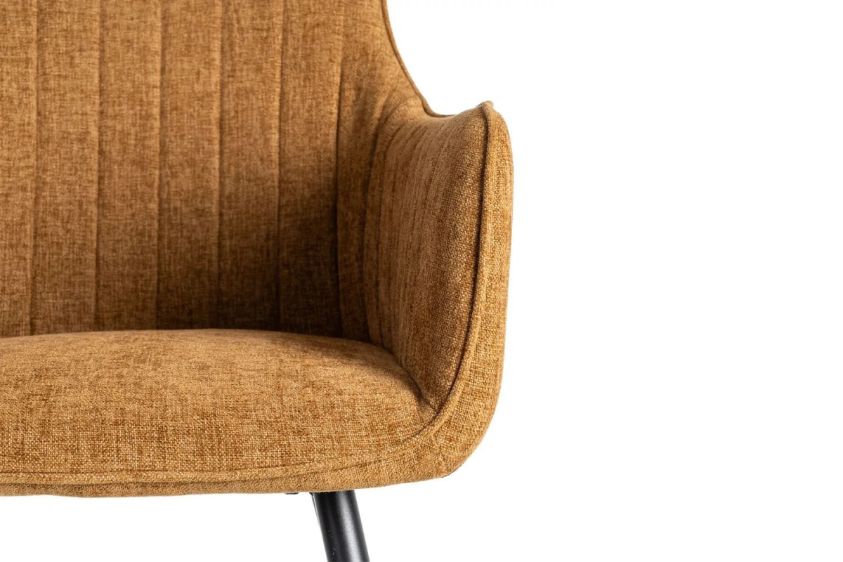 Chaise en tissu et pieds métal Elmar