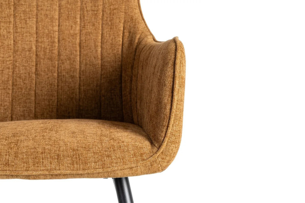 Chaise en tissu et pieds métal Elmar