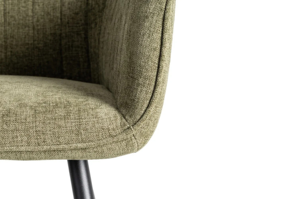 Chaise en tissu et pieds métal Elmar