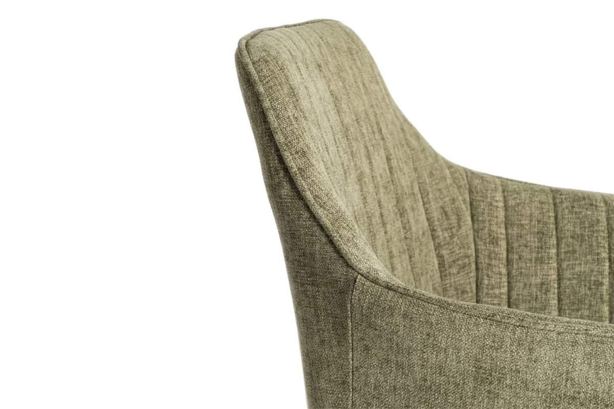 Chaise en tissu et pieds métal Elmar