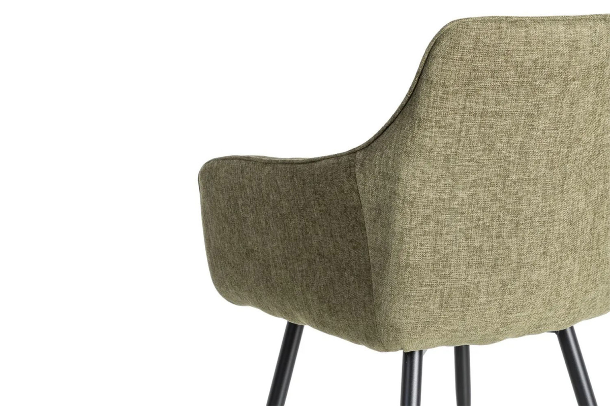 Chaise en tissu et pieds métal Elmar