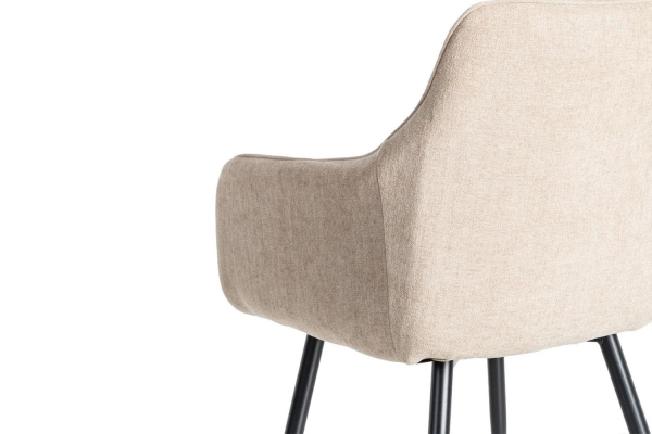 Chaise en tissu et pieds métal Elmar
