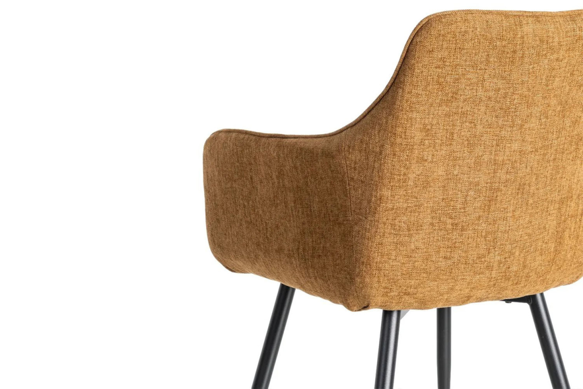 Chaise en tissu et pieds métal Elmar