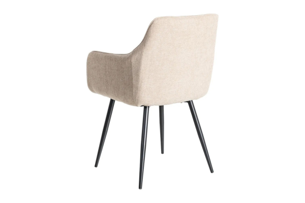 Chaise en tissu et pieds métal Elmar
