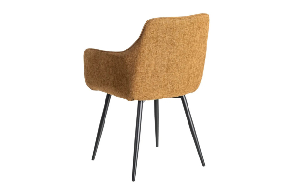 Chaise en tissu et pieds métal Elmar