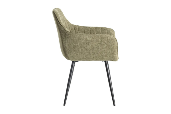 Chaise en tissu et pieds métal Elmar