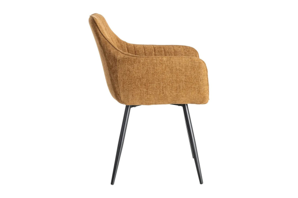 Chaise en tissu et pieds métal Elmar