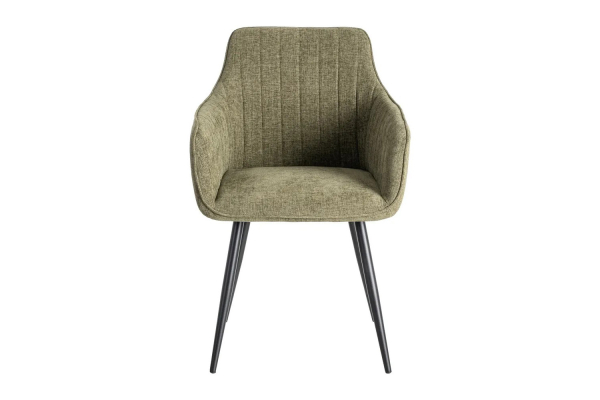 Chaise en tissu et pieds métal Elmar
