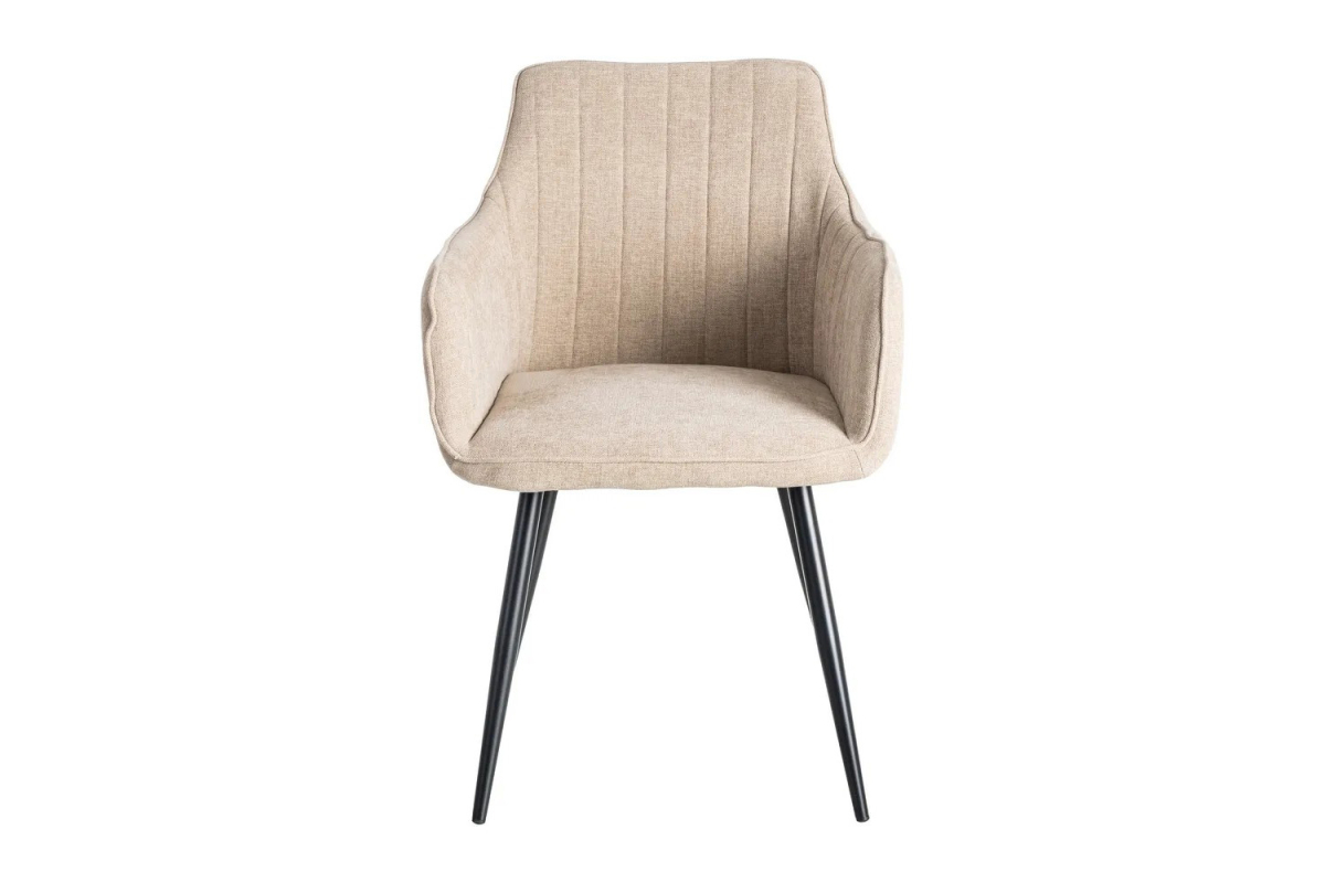 Chaise en tissu et pieds métal Elmar