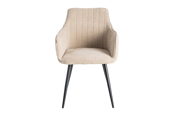 Chaise en tissu et pieds métal Elmar