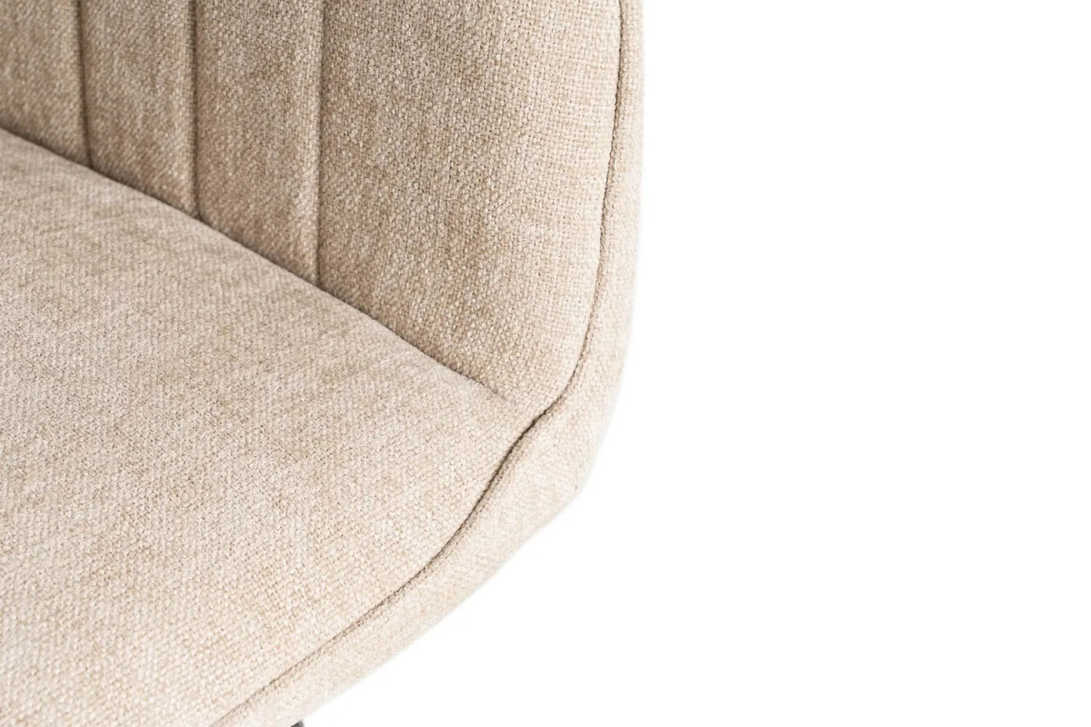 Chaise en tissu et pieds métal Elmar