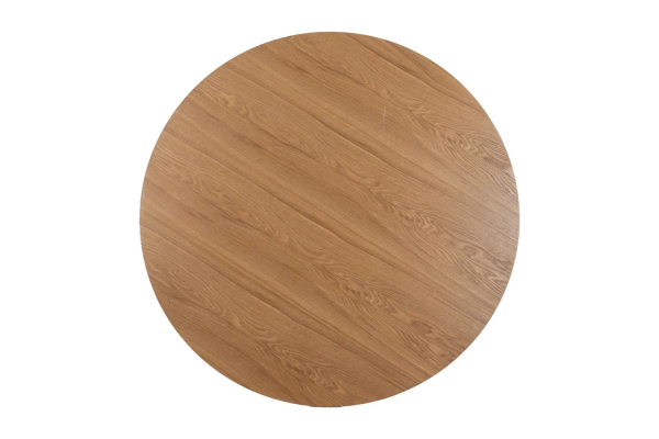 Table à manger ronde en chêne 5 pers. Oren – Design contemporain