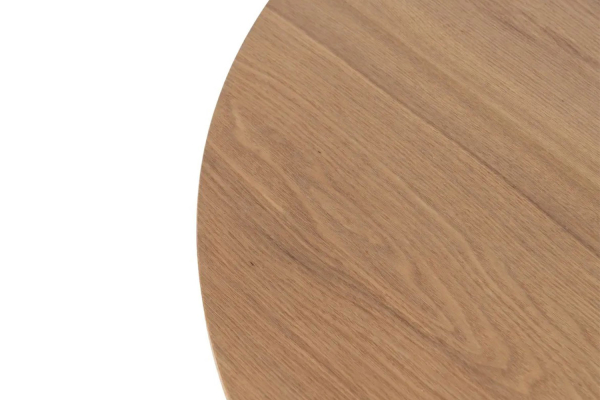 Table à manger ronde en chêne 5 pers. Oren – Design contemporain