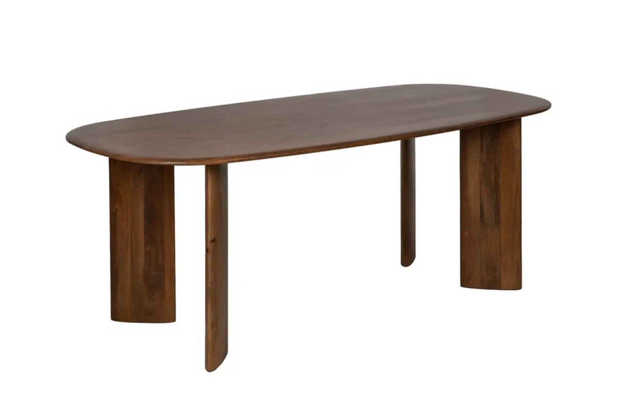 Table en manguier massif 6-8 pers. Soria – Élégance bois naturel