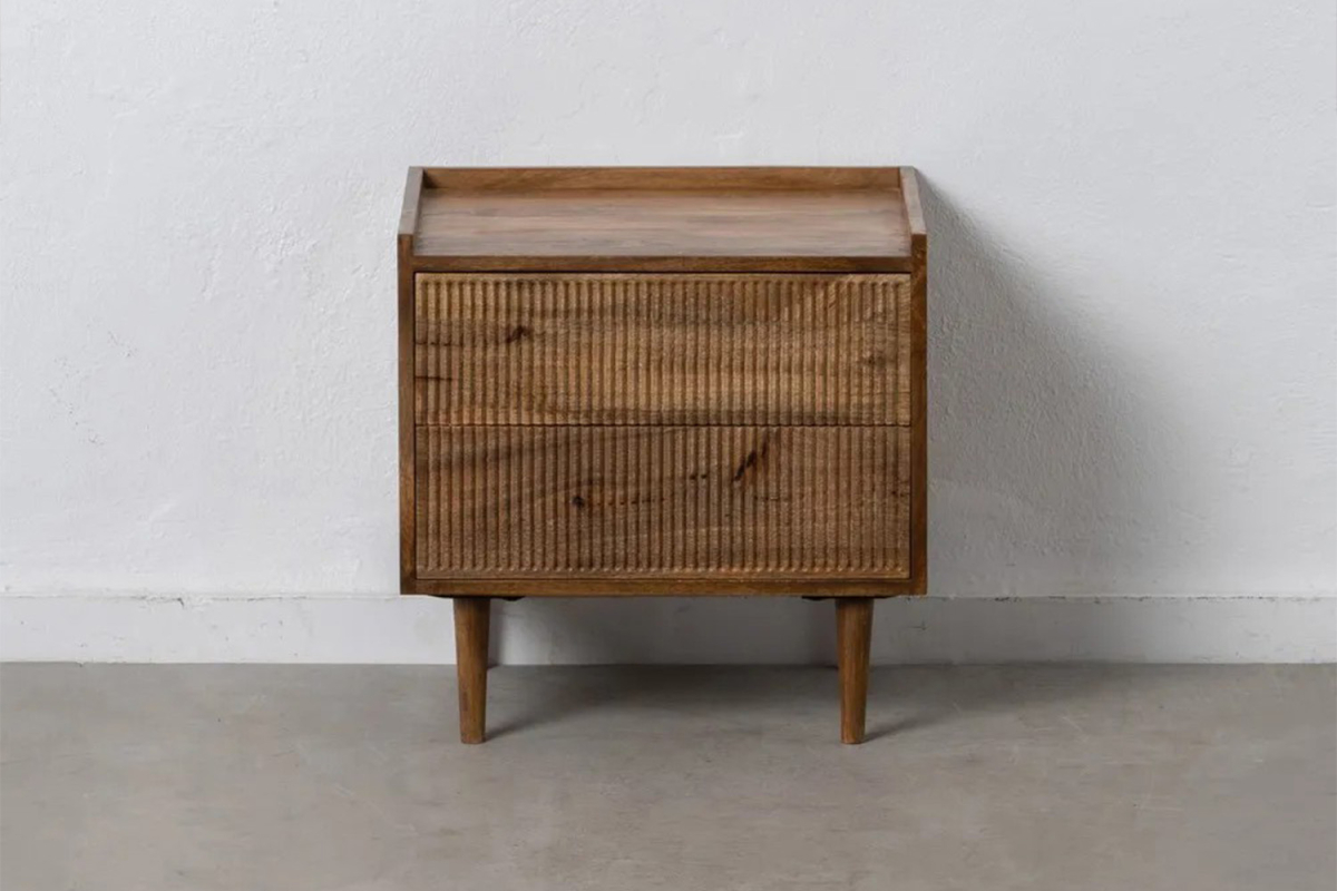 Chevet Almar en manguier massif – Mobilier haut de gamme pour chambre